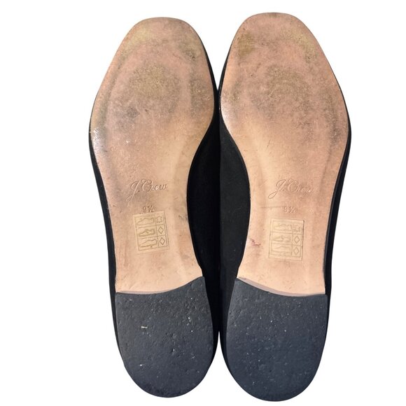 J.Crew Womens Black Suede Smoking Slippers Size 9.5 - Picture 6 of 8